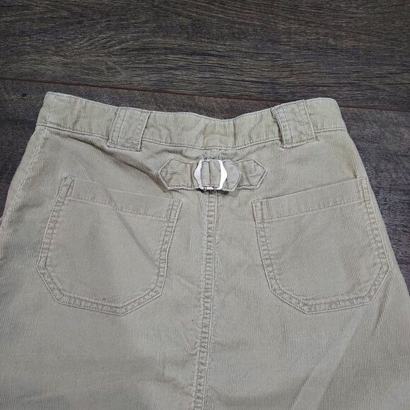 H&M L.O.G.G. Tan Corduroy Carpenter Mini Skirt Sz 12-13 Young Girl - Picture 7 of 12